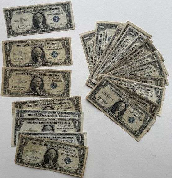 31 Asst 1935 Series $1 Silver Certificates.