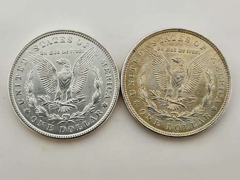 (2) 1921 Morgan Silver Dollars