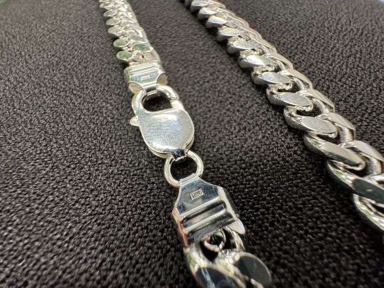 Sterling Silver Solid Miami Cuban Link Chain 9.2mm 925 Italy Heavy Curb Necklace 24" Inch