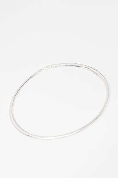 Sterling Silver Italian Omega Necklace 6mm Solid 925 Italy New Cubetto Chain 20"