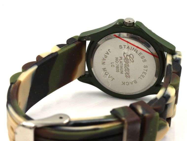 Geneva Platinum Camo watch