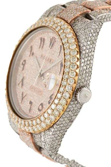 Rolex Datejust II 116300, 41MM, Custom Iced Out, Tri-Tone Men’s Watch