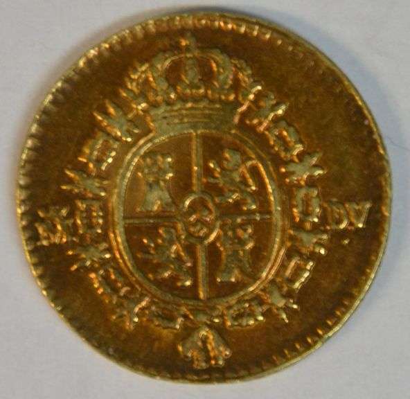 Very nice and Scarce 1787 Spanish Colonial ½ Escudo Gold Piece