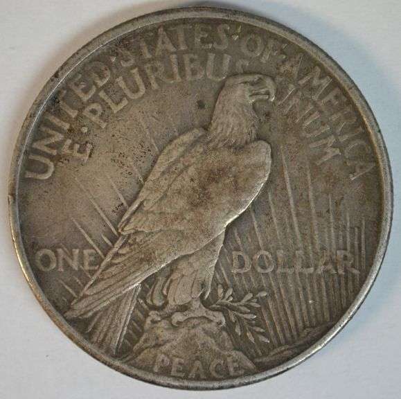 Scarce key date 1921 Peace Silver Dollar in VF