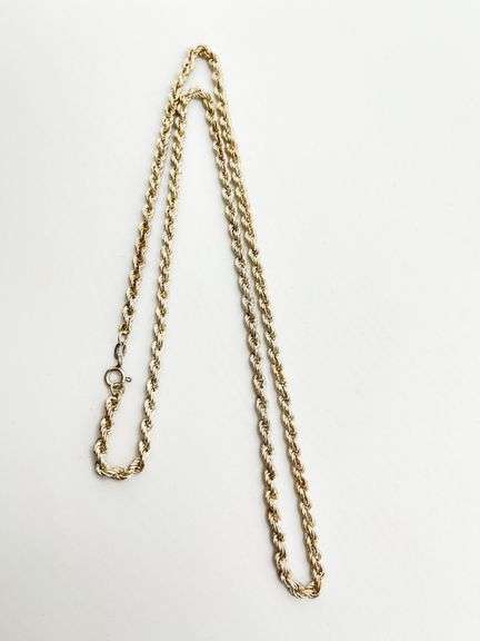 Italian 925 Sterling Silver Rope Chain Necklace