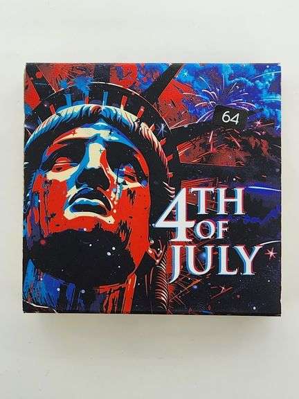 2024 Colorized Silver Eagle, "4th Of July" Glow In The Dark