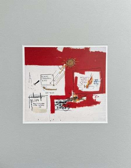 Colorful Jean-Michel Basquiat From 'Symbols and Signs'