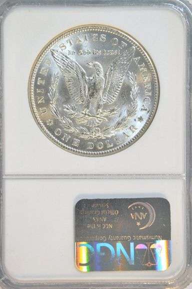 Blazing essentially Gem BU 1899-O Morgan Silver Dollar. NGC MS64