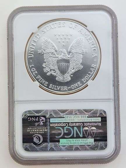1994 American Silver Eagle, NGC MS69
