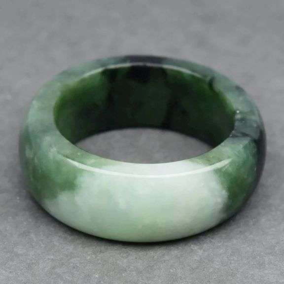 All natural size 10 Burmese Jade Ring! 36.27 carats!