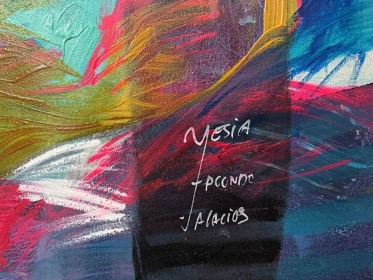 Vibrant Color-Driven Original on Canvas by Jessica Palacios Jessica Palacios Sientelo