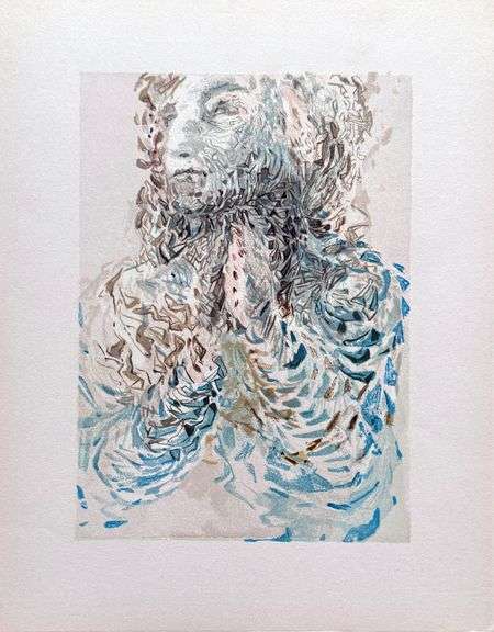 Rare Salvador Dali Original Engraving from The Divine Comedy, Paradise