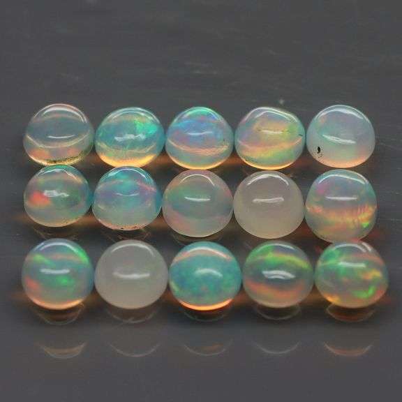 Beautiful 3ct set of untreated Ethiopian jelly opals!