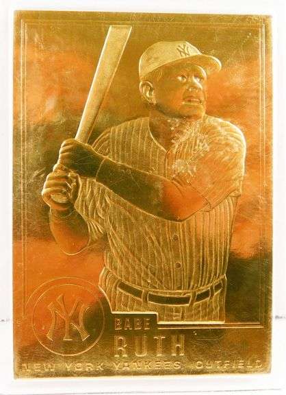 Babe Ruth 1996 Gold Foil Baseball Card