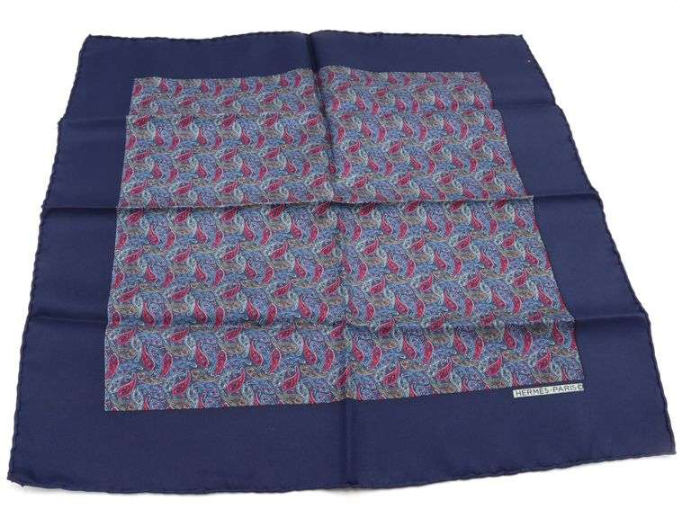 Hermes Silk pocket square