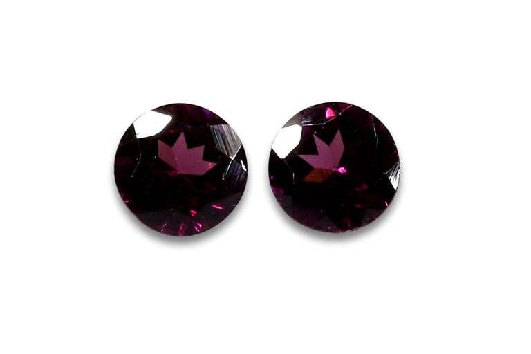 Stunning Rhodolite Garnet Pair