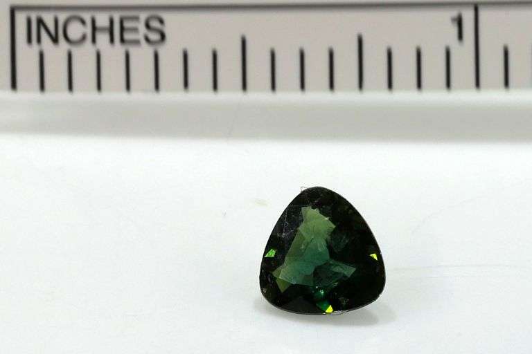 Natural Green Sapphire Trillion