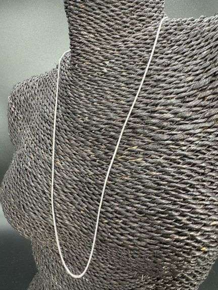 10k White Gold Solid Franco Wheat Rope Chain 1mm Necklace 22"