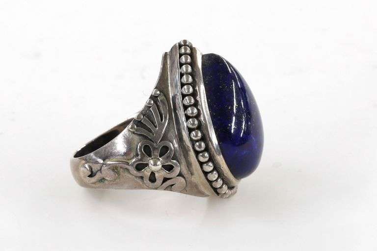 Natural Lapis Sterling Ring