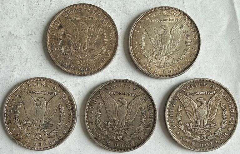Five Slider or Unc Pre 1900 Morgans