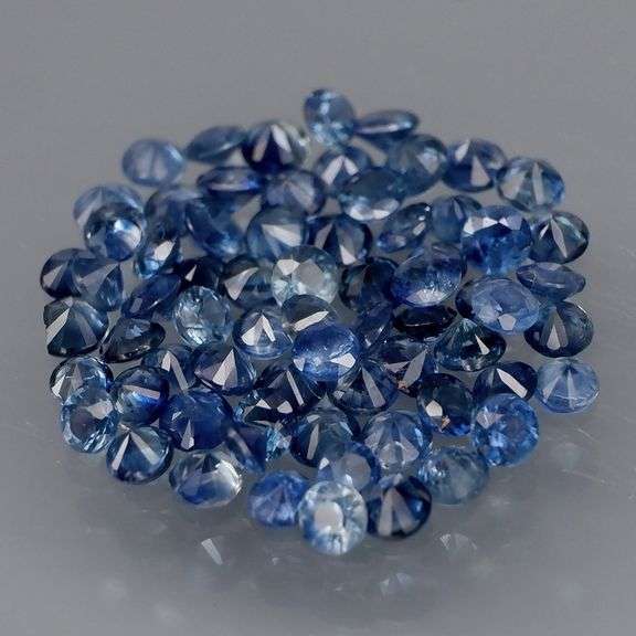 Heavy 3.21ct set of collectors denim blue Sapphires!