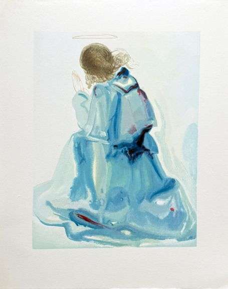 Rare Salvador Dali Original Engraving from The Divine Comedy, Paradise