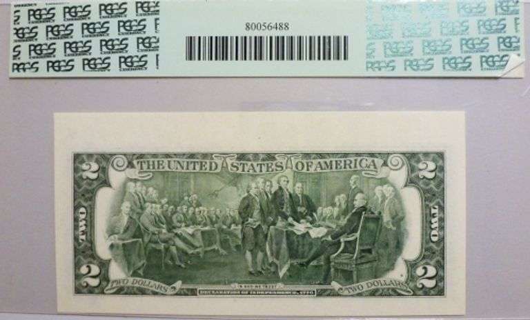 Superb $2 2003A San Francisco Selvage Still Visible PCGS 68 PPQ!