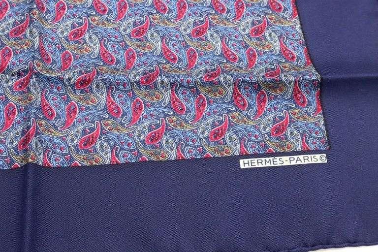 Hermes Silk pocket square