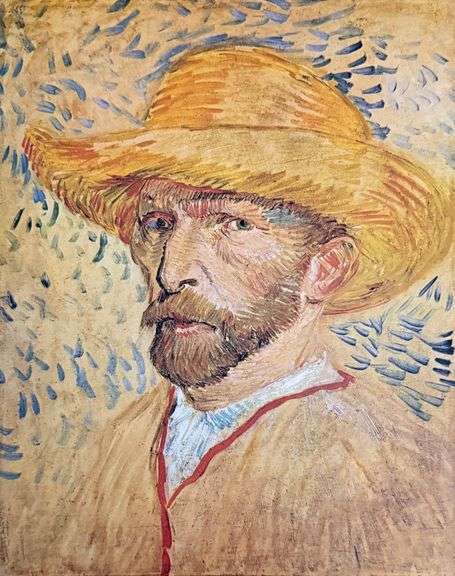 Vincent Van Gogh, Self-portrait with Straw Hat