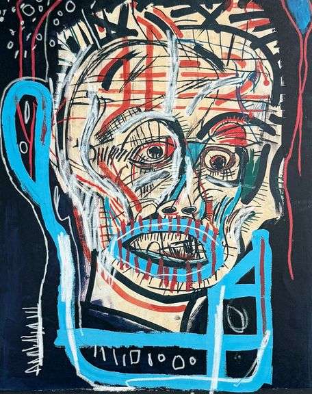 Colorful Jean-Michel Basquiat From 'Symbols and Signs'