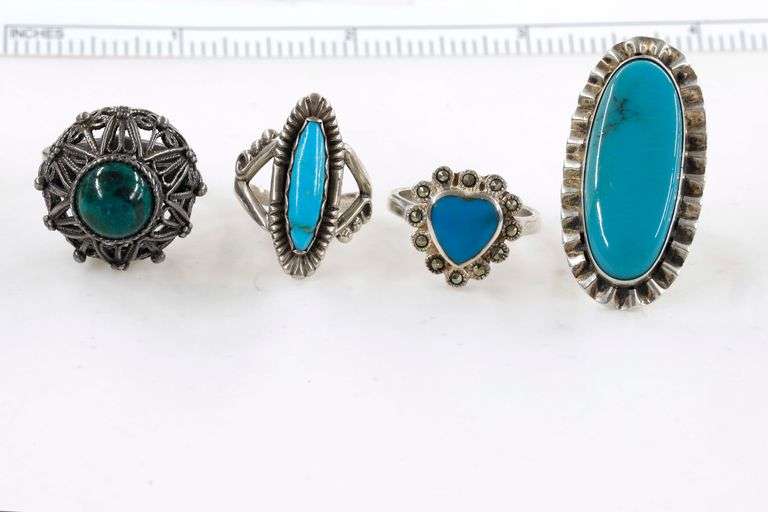 Grab Bag - Sterling Rings, 4 pieces