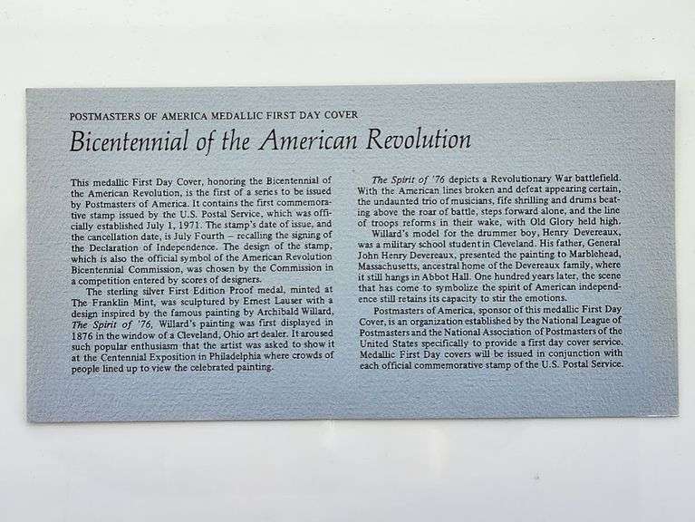 Limited Edition Sterling Silver Medal - Postmasters Commemorative Issue