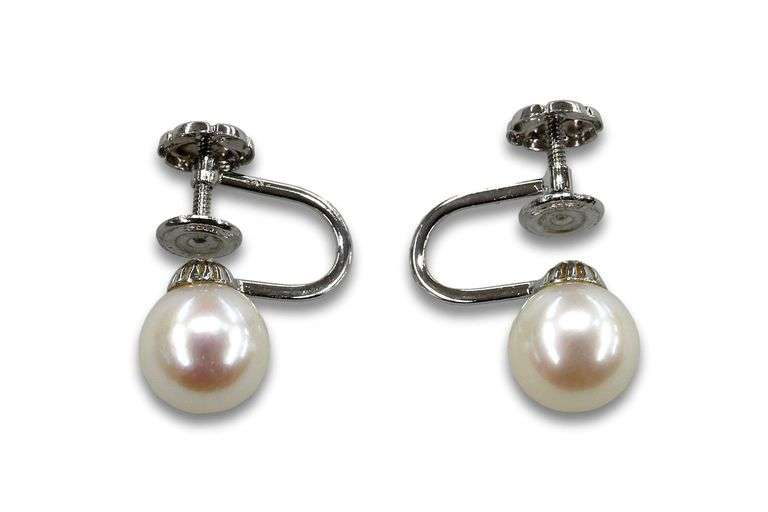 Vintage 14k Screwback Pearl Earrings