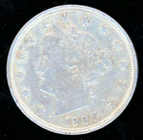 1907 Liberty 'V' Nickel in XF/AU