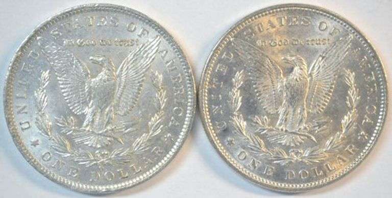 Very flashy 1883-O & 1898-P Morgan Silver Dollars