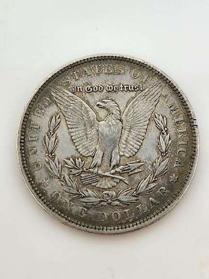 1879 Morgan Silver Dollar, "Countermark"