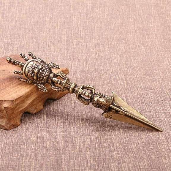 Brass Buddhist Vajra Dorje Ritual Pestle