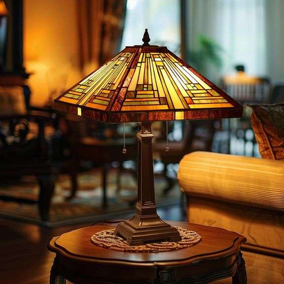 Capulina Mission-Style Tiffany Lamp