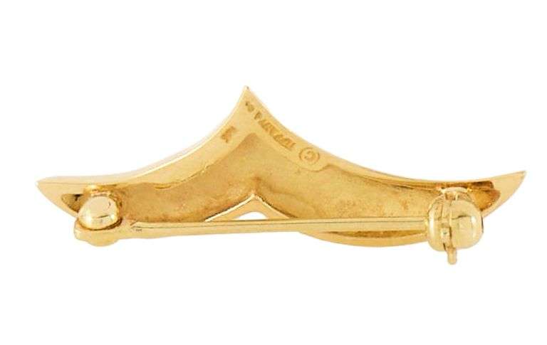 Vintage Tiffany & Co. Polished Seagull Brooch in 18K