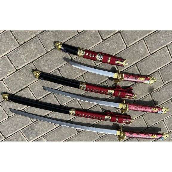 3-Piece Samurai Katana Wakizashi and Tanto