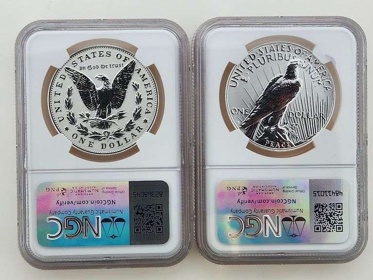 2023-S Morgan & Peace, NGC Reverse PF70 Early Releases