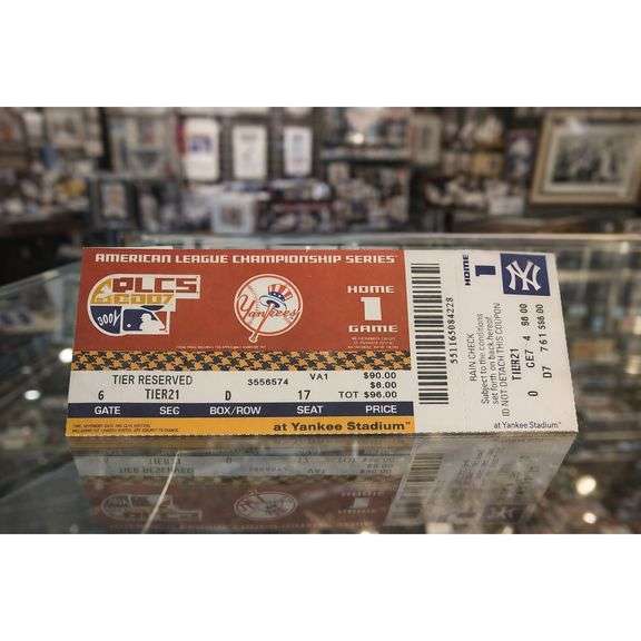 2007 New York Yankees ALCS Game 1 Unused Ticket Stub