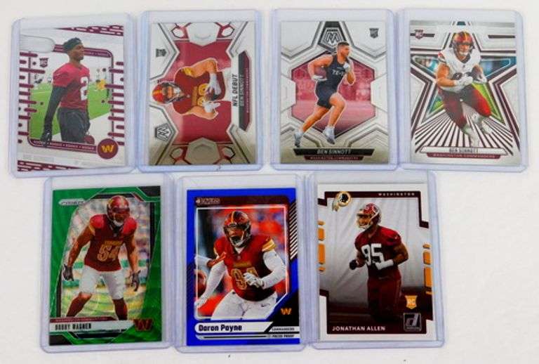 7 Washington Commanders Football Cards
