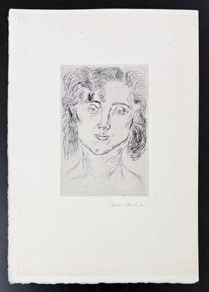 Investment! Original Henri Matisse etching hand signed by the artist. (Marguerite Matisse)