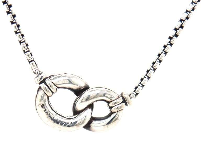 David Yurman Belmont double curb link necklace