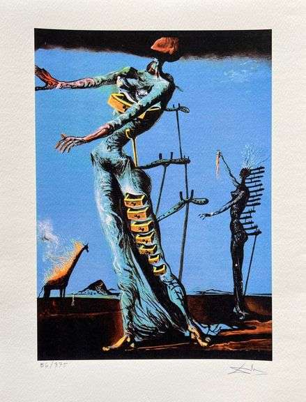 Salvador Dali, Burning Giraffe
