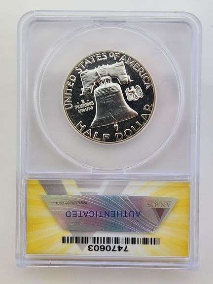 1961 Proof Franklin Half Dollar, ANACS PF64