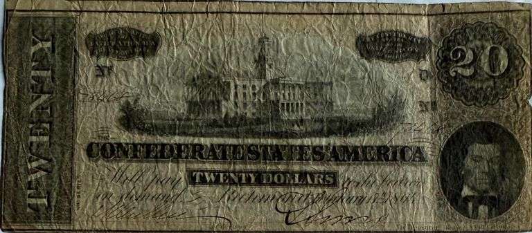 $20 Feb 17 1864 Series CSA Note.