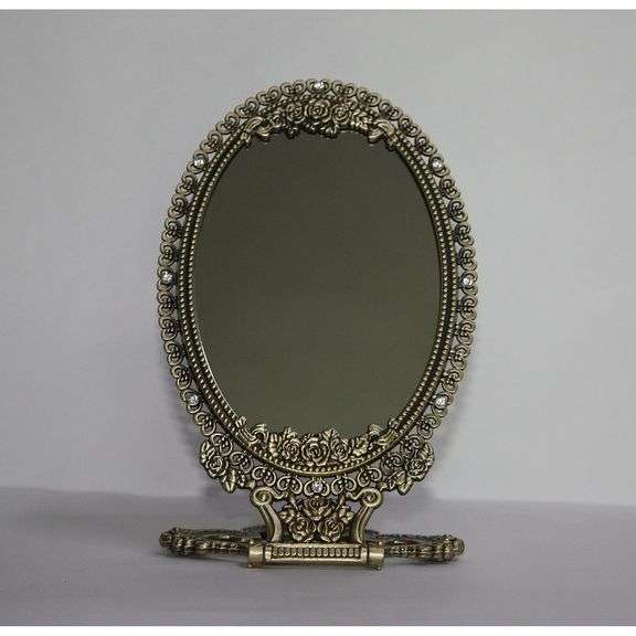 Vintage-Style Foldable Table Mirror