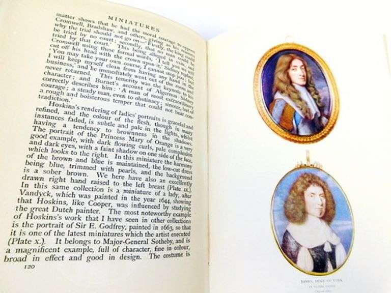 1905 Miniatures - Portraits Antique Book